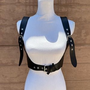 Urban Outfitters Black Harness Belt